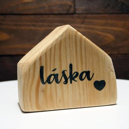 Drevený domček dekorácia, darček, 