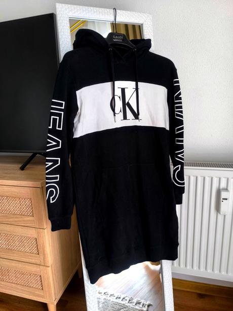 Mikinové šaty calvin klein, calvin klein,s