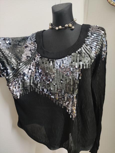 Nádherný elegantný pulóver 48-52., xxxl