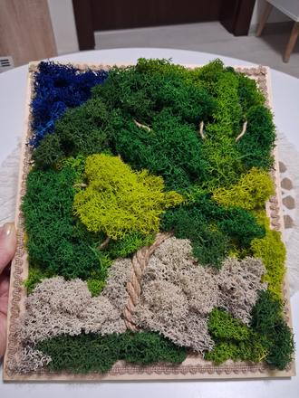 Machový obraz strom,