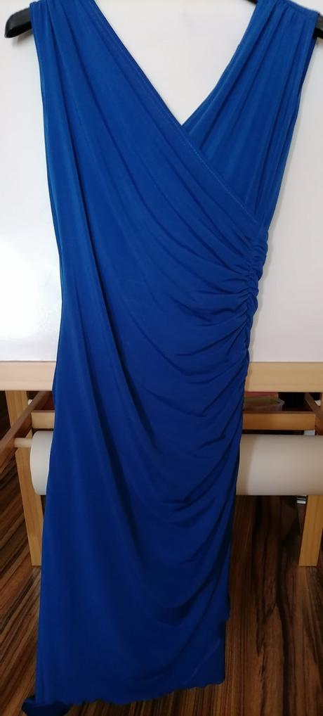 Šaty parížskej modrej, figi,s