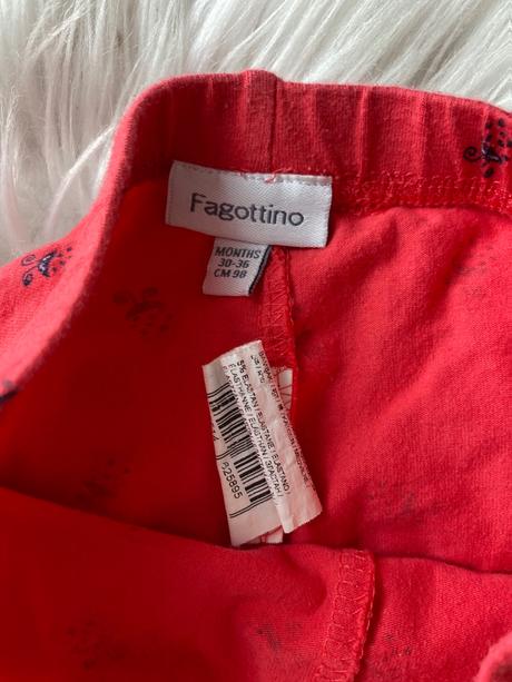 Legíny s lienkami, tricko ku tomu, fagottino,98