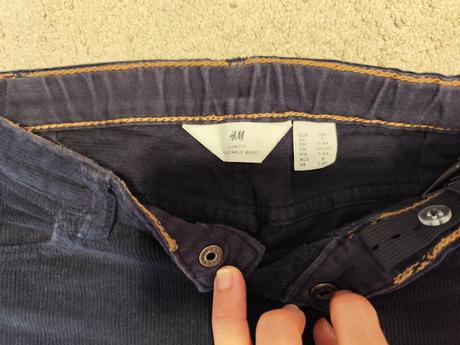 Mencestrove nohavice, h&m,128