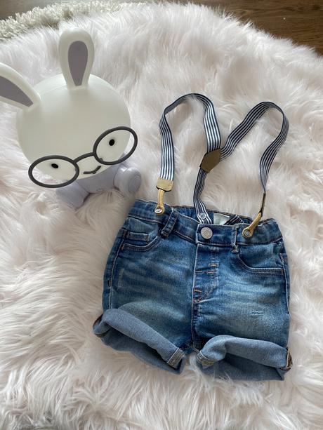 Riflove kraťasy na traky, h&m,80