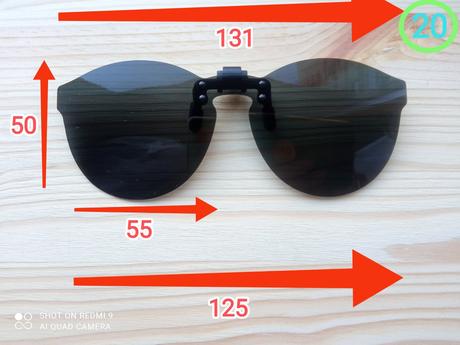 Klip na dioptrické okuliare uv 400 filter,