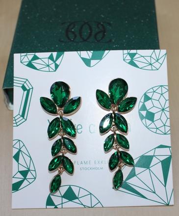 Zelené náušnice, oriflame