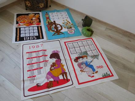 Starodávne utierky s rokom,bavlnené,