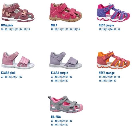 Protetika katalóg sandálky leto 2024, protetika,27 / 28 / 29 / 30 / 31