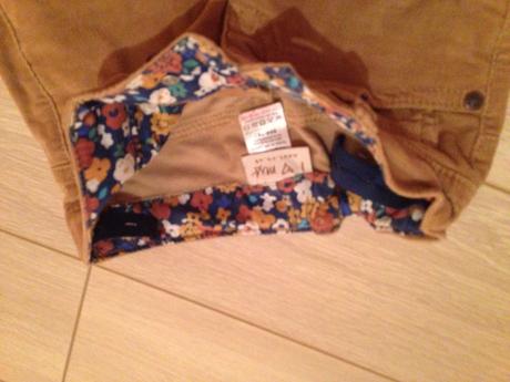 Menčestrové nohavice slim, next,110