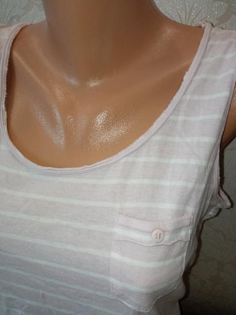 Ružovo-biele pásikavé tričko iwie (m), m