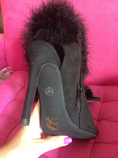 Kotnikove cizmicky s kozusinkou, 38