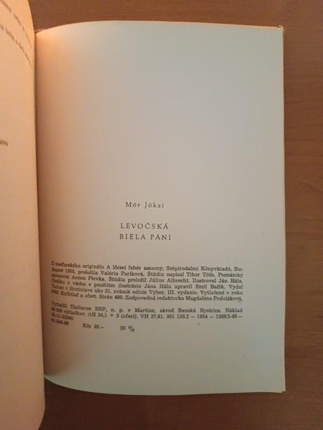 Mór jókai - levočská biela pani (1966), 