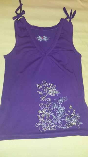 Fialove damske tielko, s