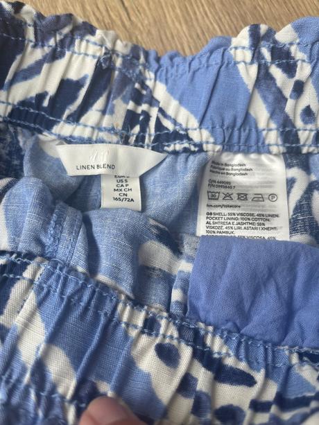 Ľanové šortky, h&m,36