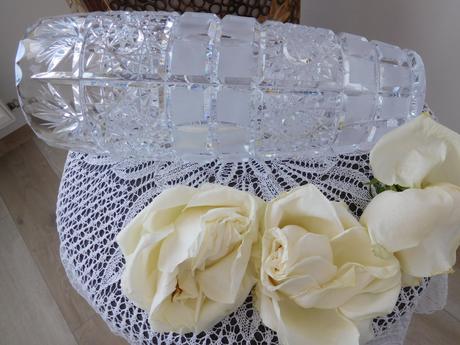 Krásna kryštálová váza -top top stav, 