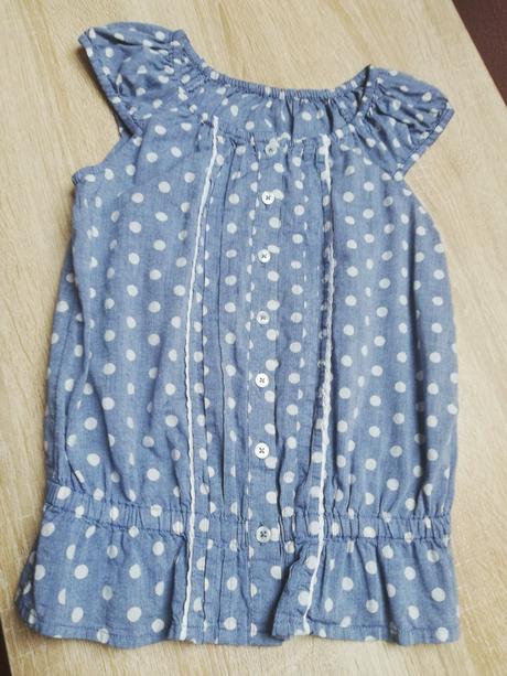 Bodková blúzka, h&m,128
