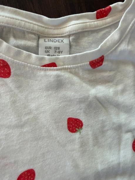 Triko s jahôdkami, lindex,128