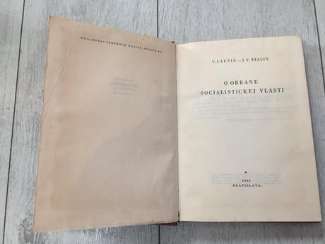 Kniha lenin, stalin o obrane vlasti 1953,