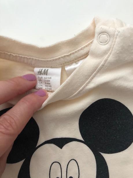 Tričko mickey, h&m,68