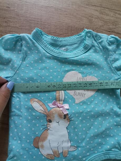 Dievčenské tyrkysové body so zajacikom, pepco,62