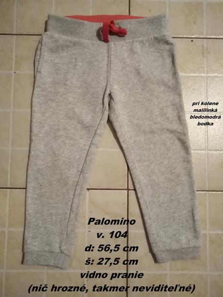 Tepláky, palomino,104