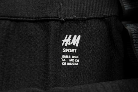 Vrúbkované kraťasky h&m sport, h&m,m