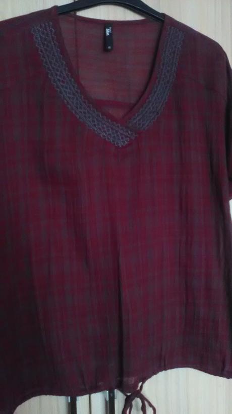Bordová blúzka, takko,46