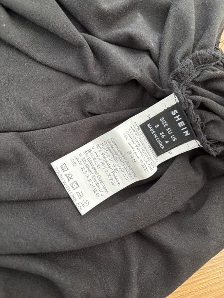 Tehotenské čierne tričko, s