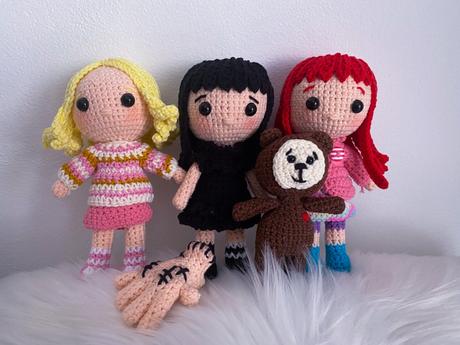 Háčkované mini bábiky,