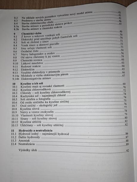 Pracovný zošit z chémie 1, 