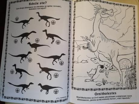 Dinosaury 16 vymaľovaniek a aktivít,