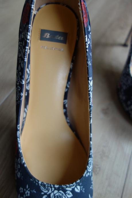 Baťa lodičky kvetované, baťa,39