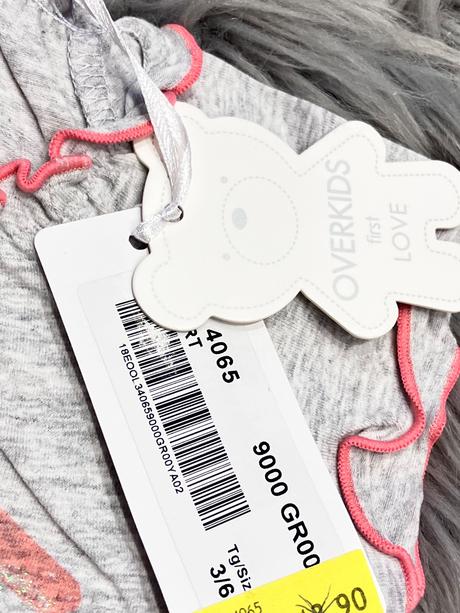 Dievčenské tričko s fodričkami a nápisom (62-68), 62