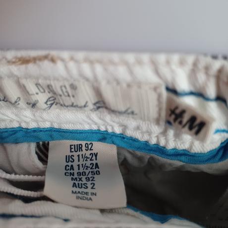 Štýlové kraťasy, h&m,92