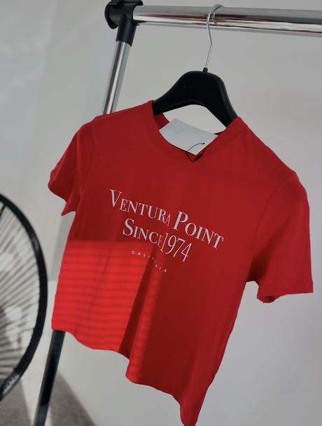 Červené tričko, zara,s