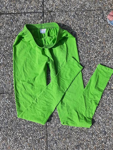 Zelené legíny looks velk. 5 - free size., look,38