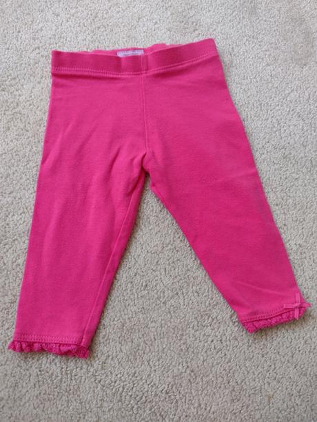 Dievčenské legíny s krajkou a mašličkou, f&f,68