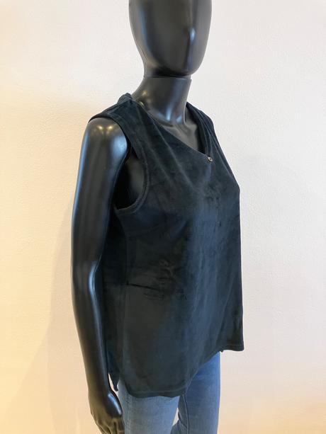 Dámsky tmavomodrý zamatový vrch (m/l), tcm,m