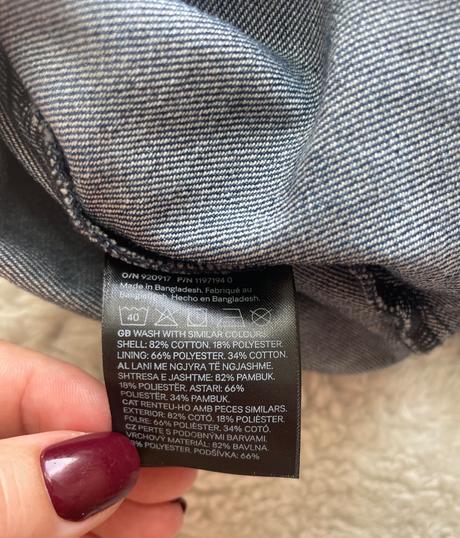 Tmavomodre riflove saty h&m, h&m,98