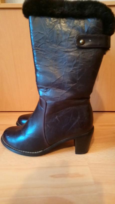 Dámske kožené čižmy 36, 36