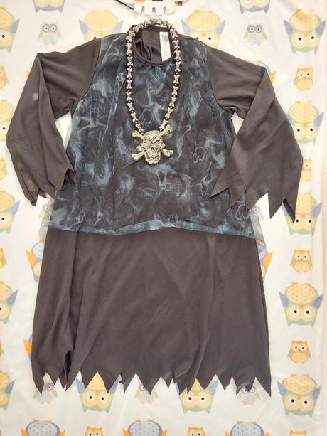 Smrtka / kostlivec - halloweensky kostým 110/116,