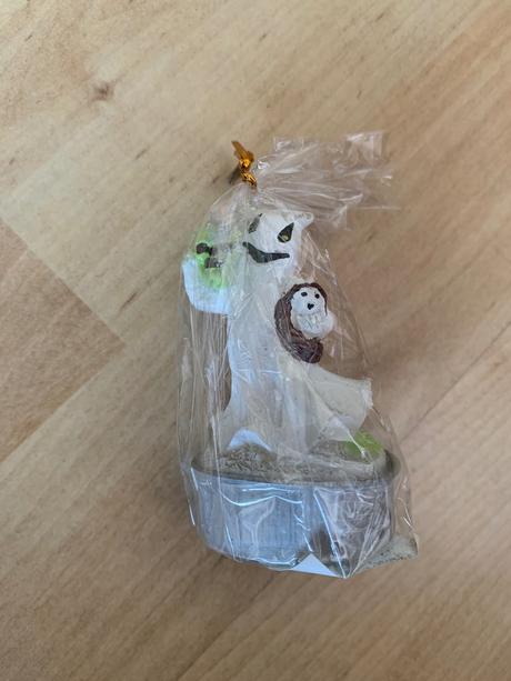 Výpredaj - 50 percent - halloweenská sviečka -duch,