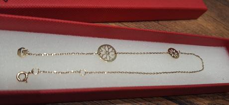 Zlata retiazka náramok na nohu au zlatnictvo, 