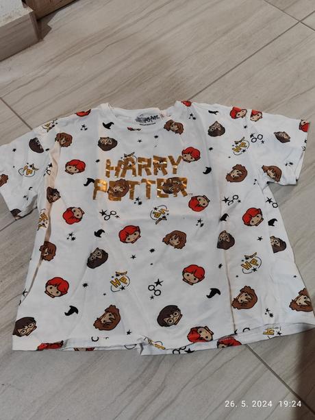 Bavln.tricko crop harry poter 146, reserved,146