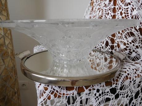 Veľká krištáľová misa bohémia-priemer-31 cm,, 