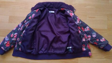 Fialová bomberka, 122-128, 6-8r., h&m,122
