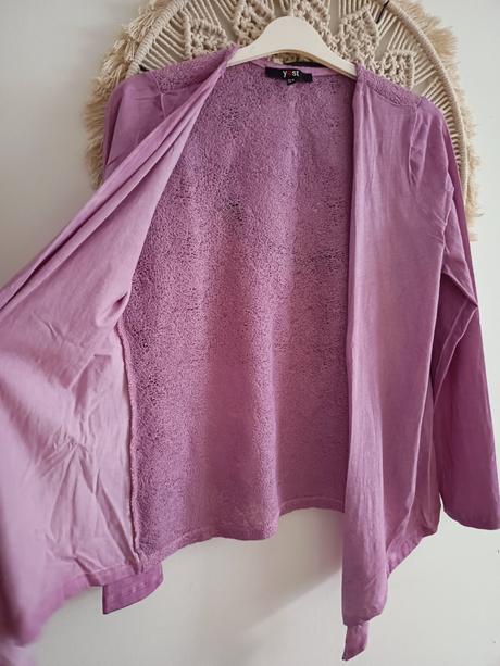 Fialový tenučký svetrík, m