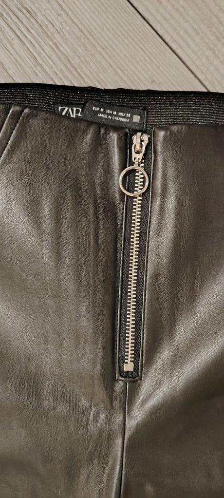 Kožené nohavice, zara,m