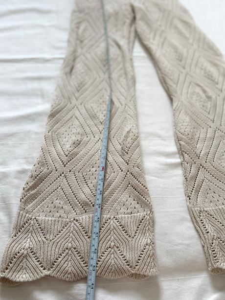 Ažúrové nohavice palazzo revelation háčkované boho,
