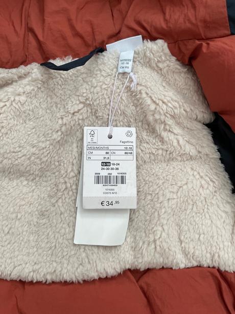 Perfektná zimná bunda nová, fagottino,86